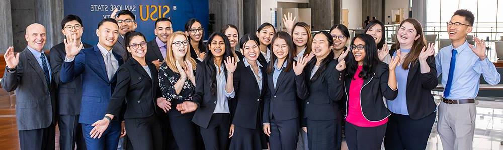 sjsu graduate students gather for a group photo